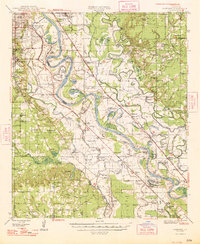 preview thumbnail of historical topo map of Bossier County, LA in 1948