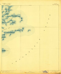 Download a high-resolution, GPS-compatible USGS topo map for Chandeleur, LA (1921 edition)