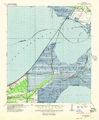 Download a high-resolution, GPS-compatible USGS topo map for Chef Menteur, LA (1954 edition)