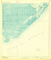 Download a high-resolution, GPS-compatible USGS topo map for Cheniere Caminada, LA (1927 edition)