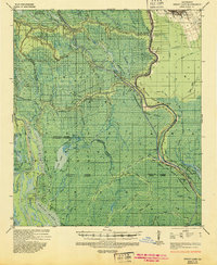 1935 Map of Chicot Lake, 1938 Print