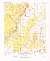 1957 Map of Collinston, LA, 1976 Print