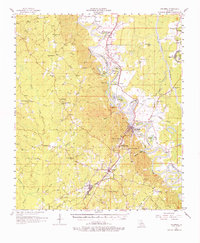 preview thumbnail of historical topo map of Columbia, LA in 1957