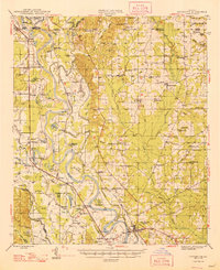 1948 Map of Coushatta
