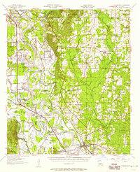 Download a high-resolution, GPS-compatible USGS topo map for Coushatta, LA (1958 edition)