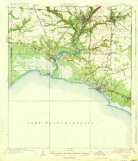 preview thumbnail of historical topo map of Covington, LA in 1935