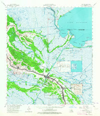 Download a high-resolution, GPS-compatible USGS topo map for Cut Off, LA (1964 edition)