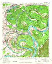 preview thumbnail of historical topo map of Tensas County, LA in 1965