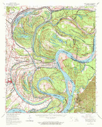 preview thumbnail of historical topo map of Tensas County, LA in 1965