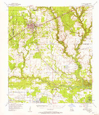 Download a high-resolution, GPS-compatible USGS topo map for De Quincy, LA (1957 edition)