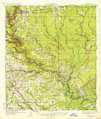 preview thumbnail of historical topo map of Denham Springs, LA in 1934