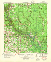 1939 Map of Prairieville, LA, 1954 Print