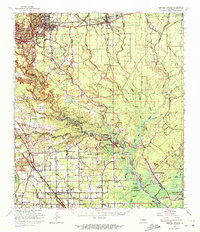 Download a high-resolution, GPS-compatible USGS topo map for Denham Springs, LA (1972 edition)