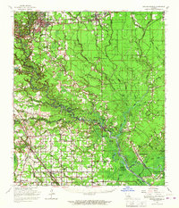 Download a high-resolution, GPS-compatible USGS topo map for Denham Springs, LA (1967 edition)