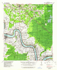 Download a high-resolution, GPS-compatible USGS topo map for Donaldsonville, LA (1962 edition)