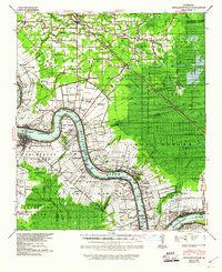 preview thumbnail of historical topo map of Donaldsonville, LA in 1939
