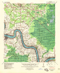 Download a high-resolution, GPS-compatible USGS topo map for Donaldsonville, LA (1957 edition)
