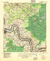 Download a high-resolution, GPS-compatible USGS topo map for Donaldsonville, LA (1953 edition)