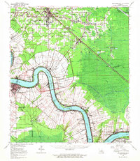 Download a high-resolution, GPS-compatible USGS topo map for Donaldsonville, LA (1963 edition)