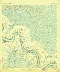 1892 Map of Donaldsonville, 1923 Print