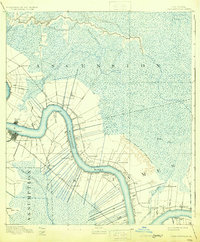 preview thumbnail of historical topo map of Donaldsonville, LA in 1892