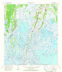 Download a high-resolution, GPS-compatible USGS topo map for Dulac, LA (1966 edition)