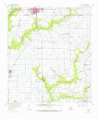 Download a high-resolution, GPS-compatible USGS topo map for Eunice, LA (1972 edition)