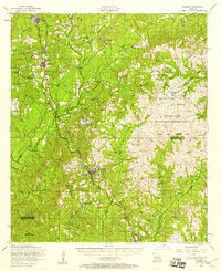 preview thumbnail of historical topo map of Florien, LA in 1954