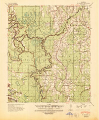 1939 Map of Fort Necessity, 1941 Print