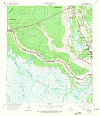 Download a high-resolution, GPS-compatible USGS topo map for Gibson, LA (1972 edition)