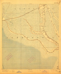1892 Map of Gibson, 1914 Print