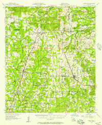 Download a high-resolution, GPS-compatible USGS topo map for Grand Cane, LA (1957 edition)