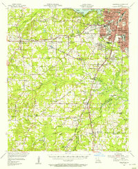 1955 Map of Greenwood, 1956 Print