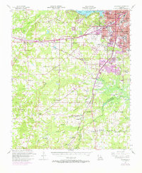 1955 Map of Greenwood, 1970 Print