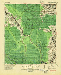 1940 Map of Addis, LA, 1950 Print