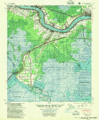 preview thumbnail of historical topo map of Hahnville, LA in 1955