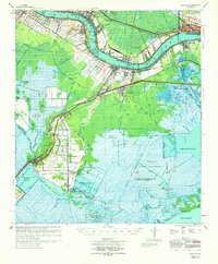 preview thumbnail of historical topo map of Hahnville, LA in 1969
