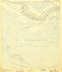 1891 Map of Hahnville