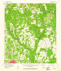 1959 Map of Tickfaw, LA, 1960 Print