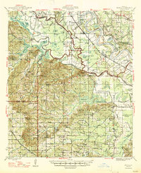preview thumbnail of historical topo map of Natchitoches County, LA in 1947