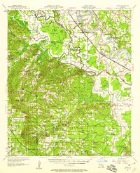 preview thumbnail of historical topo map of Natchitoches County, LA in 1957