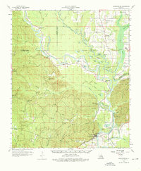 1959 Map of Harrisonburg, LA, 1976 Print