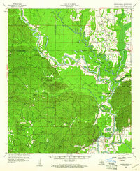 1959 Map of Harrisonburg, LA, 1960 Print