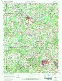 Download a high-resolution, GPS-compatible USGS topo map for Homer, LA (1969 edition)