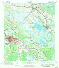 Download a high-resolution, GPS-compatible USGS topo map for Houma, LA (1968 edition)