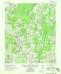 preview thumbnail of historical topo map of Richland County, LA in 1958
