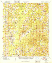 Download a high-resolution, GPS-compatible USGS topo map for Jamestown, LA (1949 edition)