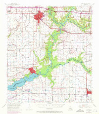 preview thumbnail of historical topo map of Jennings, LA in 1955