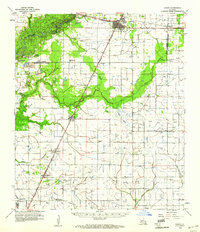 Download a high-resolution, GPS-compatible USGS topo map for Kinder, LA (1960 edition)