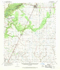 Download a high-resolution, GPS-compatible USGS topo map for Kinder, LA (1970 edition)